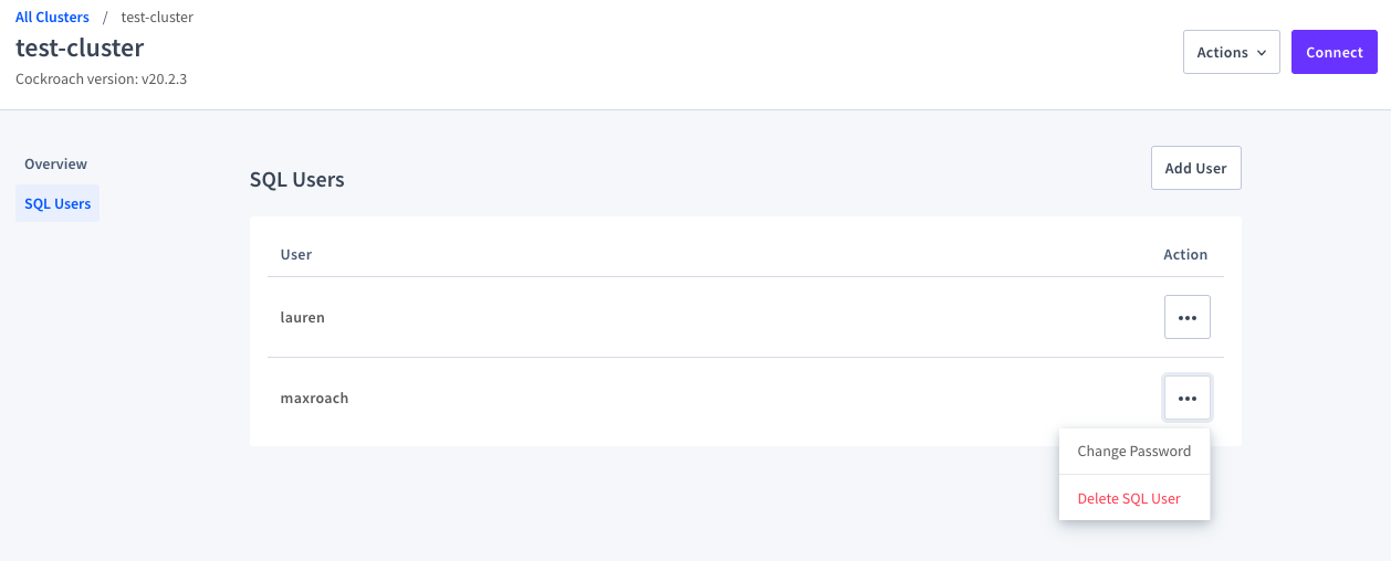 Change SQL password